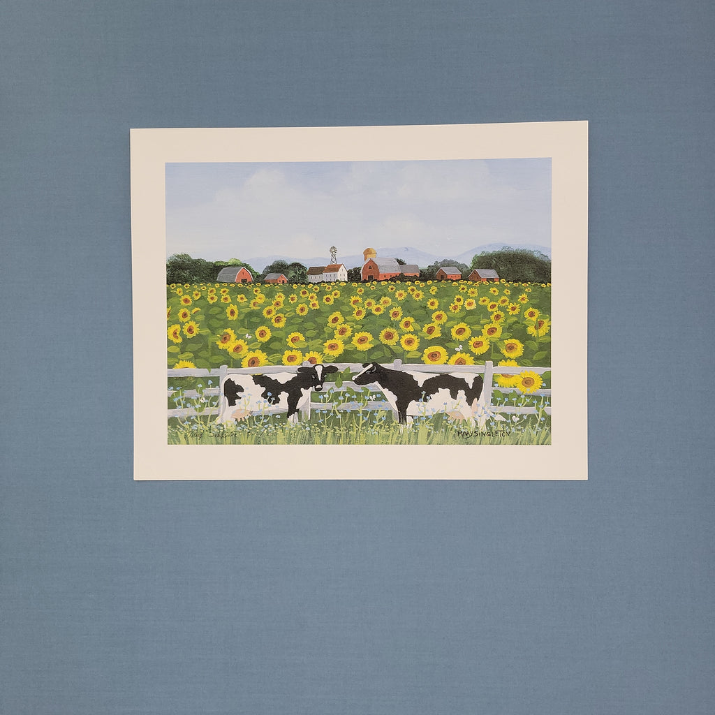 Mary Singleton - Cows & Sunflowers