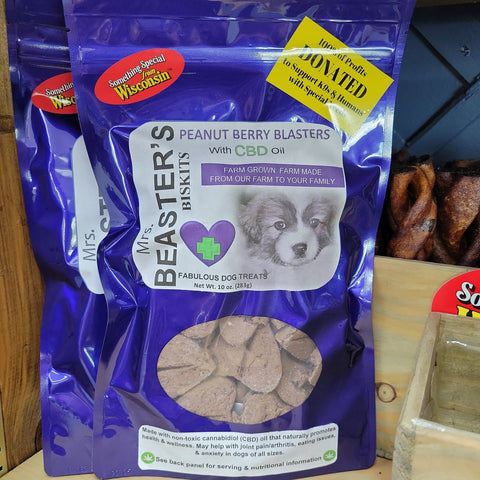 Mrs Beaster's Biskits - Peanut Berry Blasters with CBD Oil