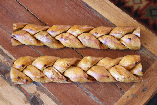 12" Large Braided Rawhides (Single)